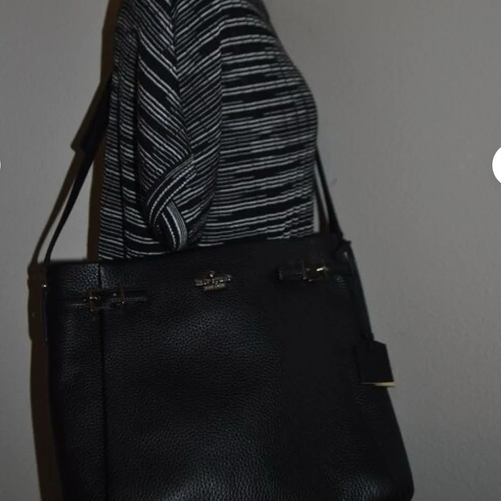 Kate Spade New York Holden Street BRANDY Black Leather Crossbody Shoulder BAG